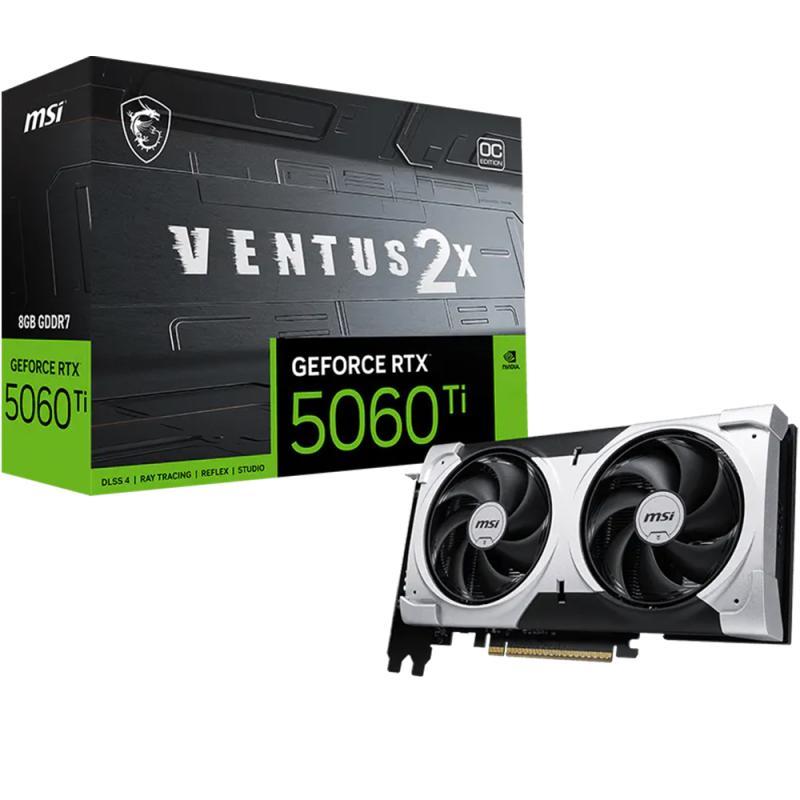 CARTE GRAPHIQUE MSI Geforce RTX 5060 TI 8G GDDR7 VENTUS X2 OC PLUS