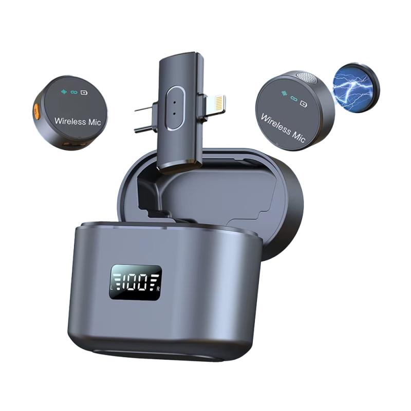 MICROPHONE CRAVATTE SANS FIL A PINCE MAGNETIQUE SF320