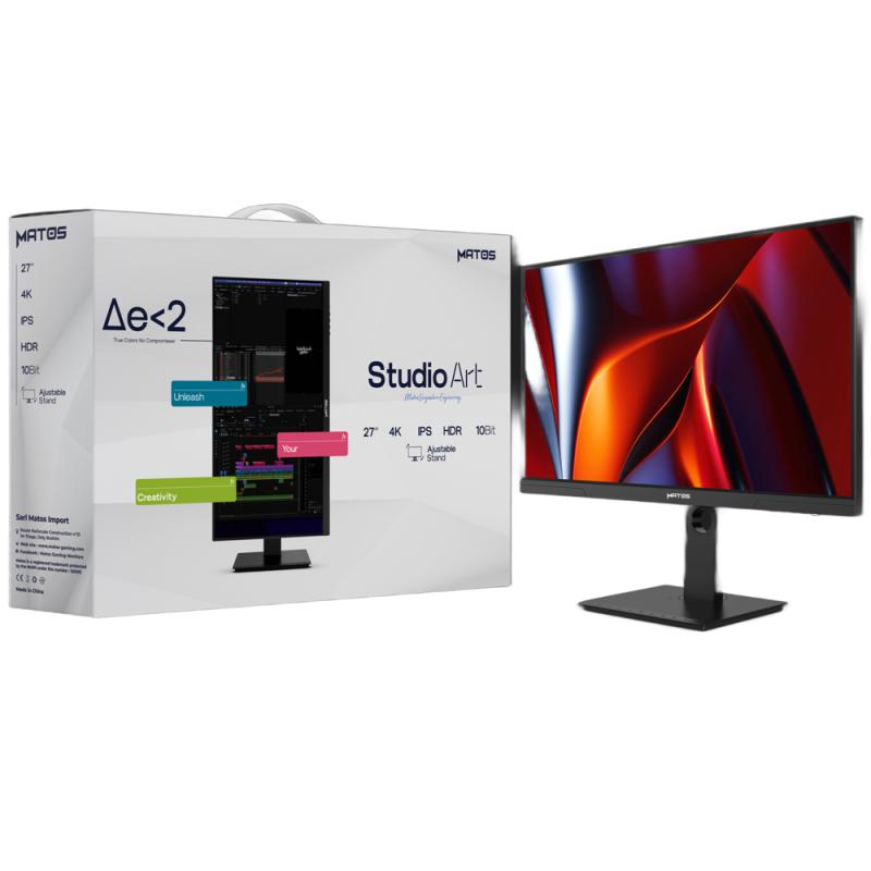 ECRAN MATOS 27" STUDIO ART SA03 PROFESSIONEL 4K IPS AJUSTABLE STAND