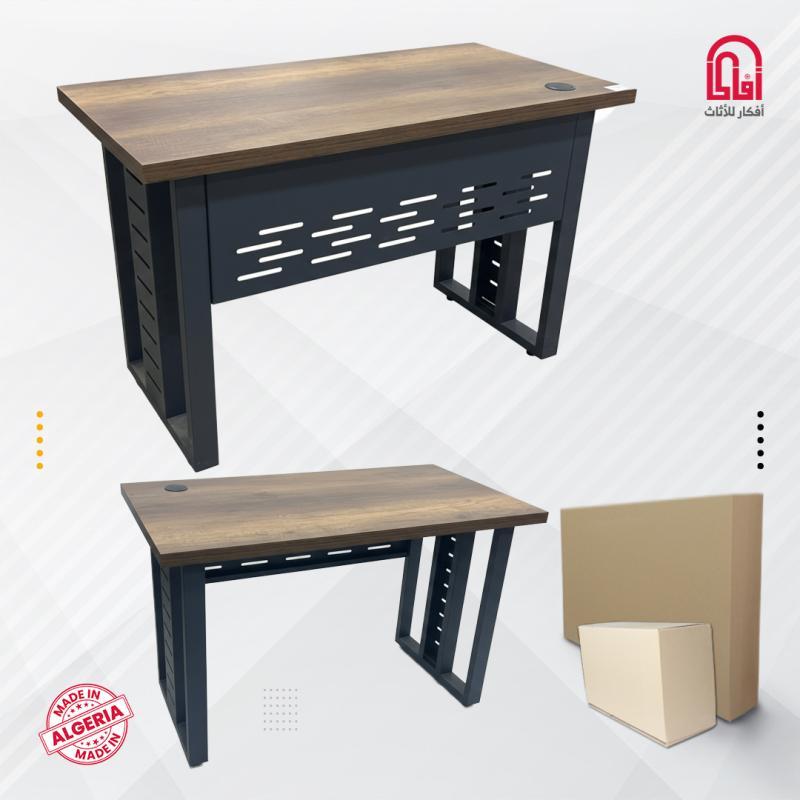 Bureau ML IRON (L100/H75/P52cm) (D-Barouk P-Gris foncé mat)