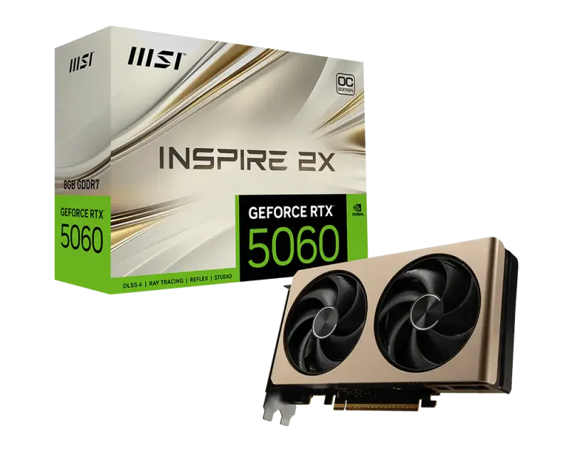 CARTE GRAPHIQUE MSI RTX5060 8G INSPIRE 2X OC