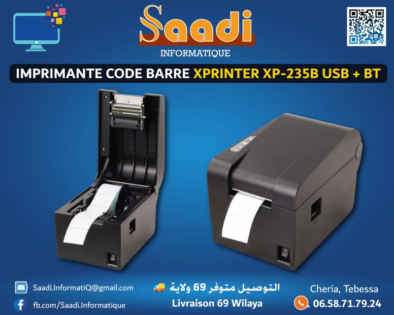 IMPRIMANTE CODE BARRE XPRINTER XP-235B USB + BLUETOOTH