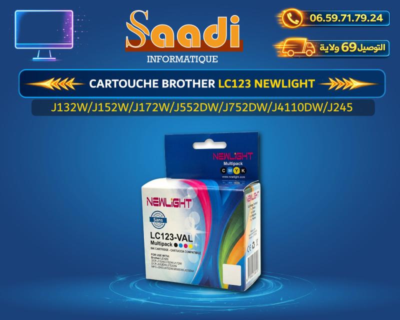 CARTOUCHE BROTHER LC121/LC123 NEWLIGHT PACK