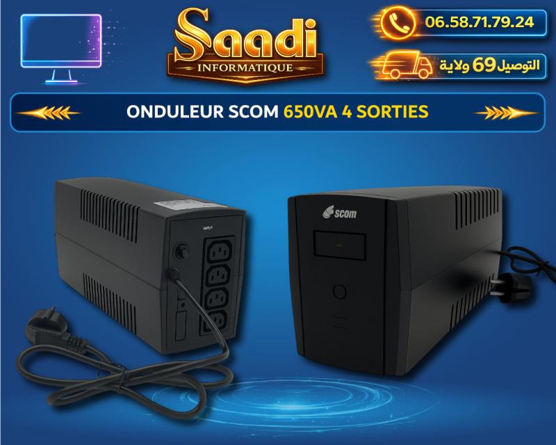 ONDULEUR SCOM 650VA 4 SORTIES