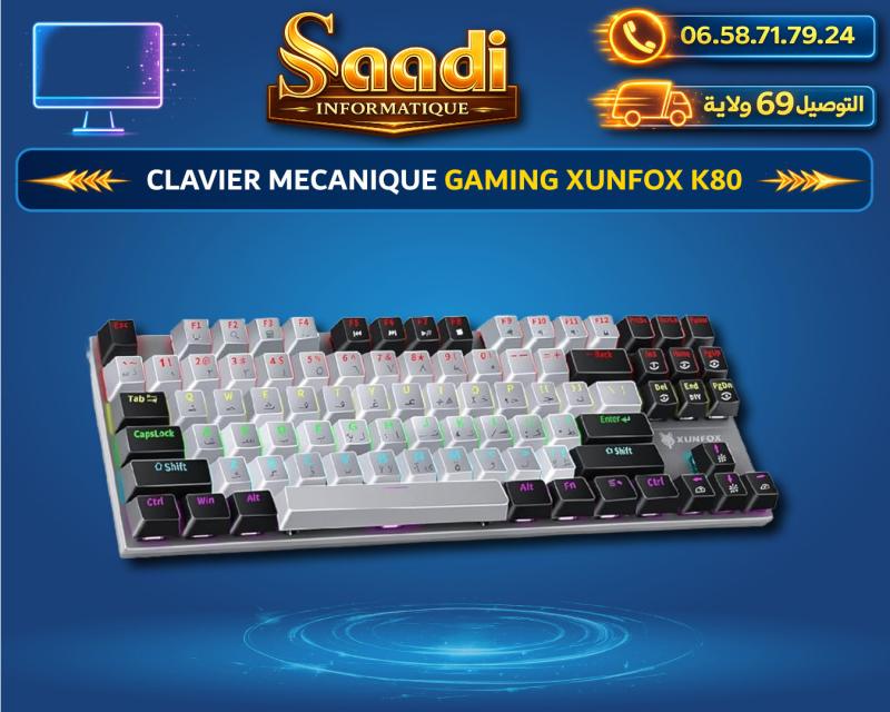 CLAVIER MECANIQUE GAMING XUNFOX K80