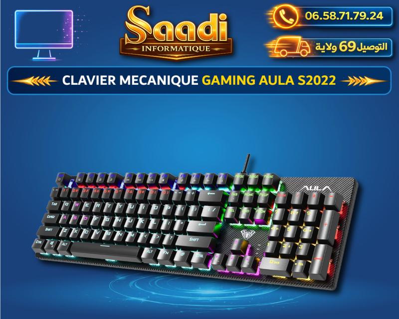 CLAVIER MECANIQUE GAMING RGB AULA-S2022