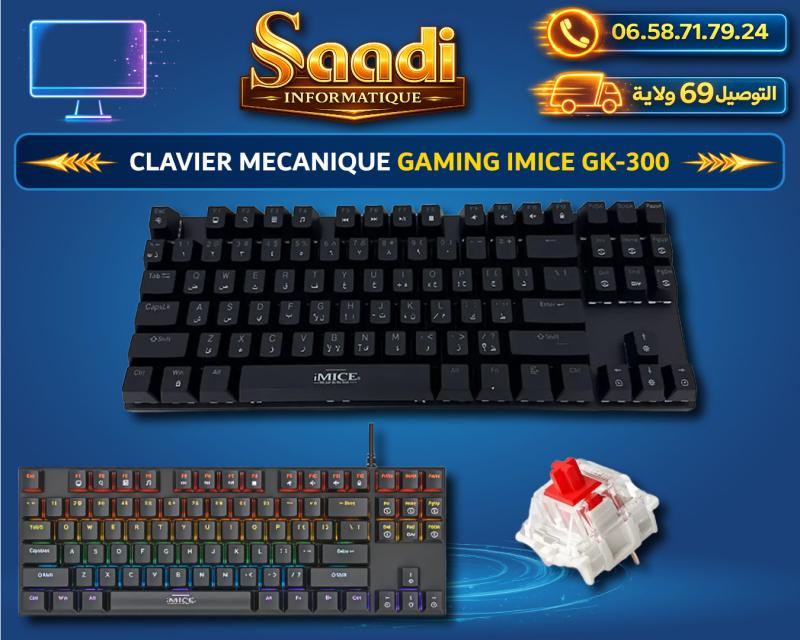 CLAVIER MECANIQUE GAMING RGB IMICE GK-300