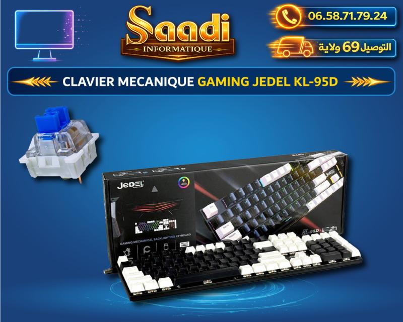 CLAVIER MECANIQUE GAMING JEDEL KL-95D BLUE SWITCH