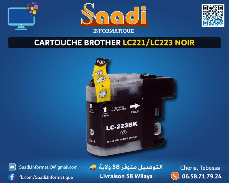 CARTOUCHE BROTHER LC221/LC223 NOIR