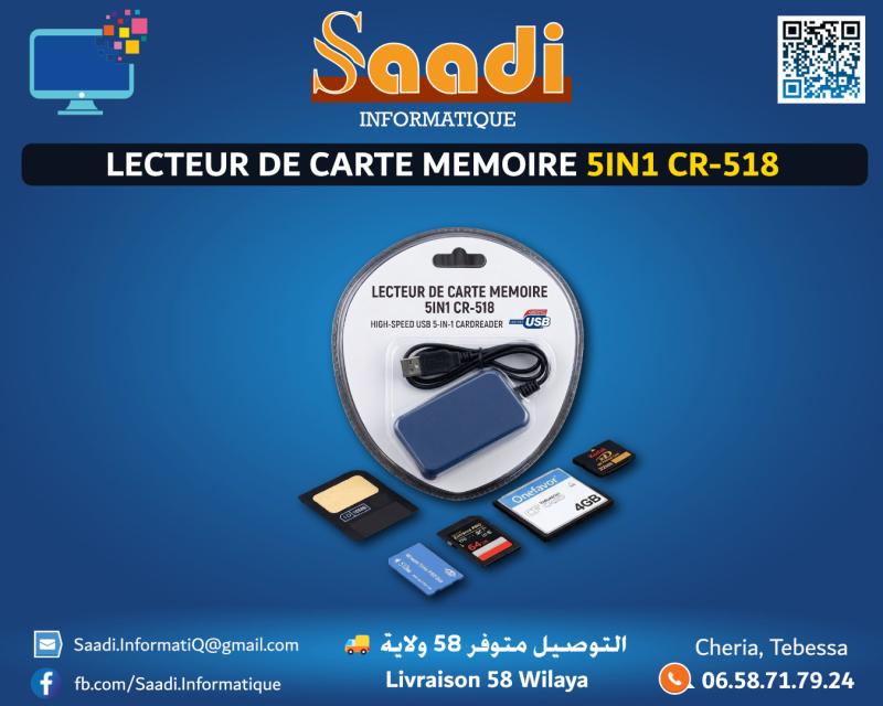 LECTEUR DE CARTE MEMOIRE 5IN1 CR-518