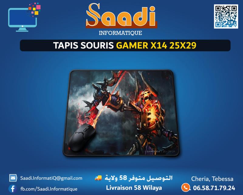 TAPIS DE  SOURIS GAMER X14 25X29