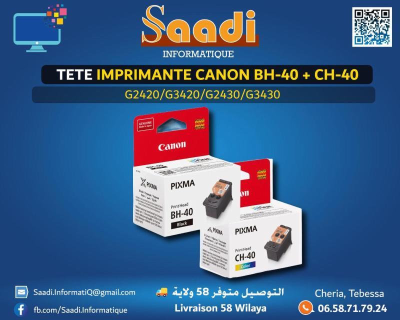 TETE IMPRIMANTE CANON BH-40 + CH-40 [G2420/G3420/G2430/G3430]