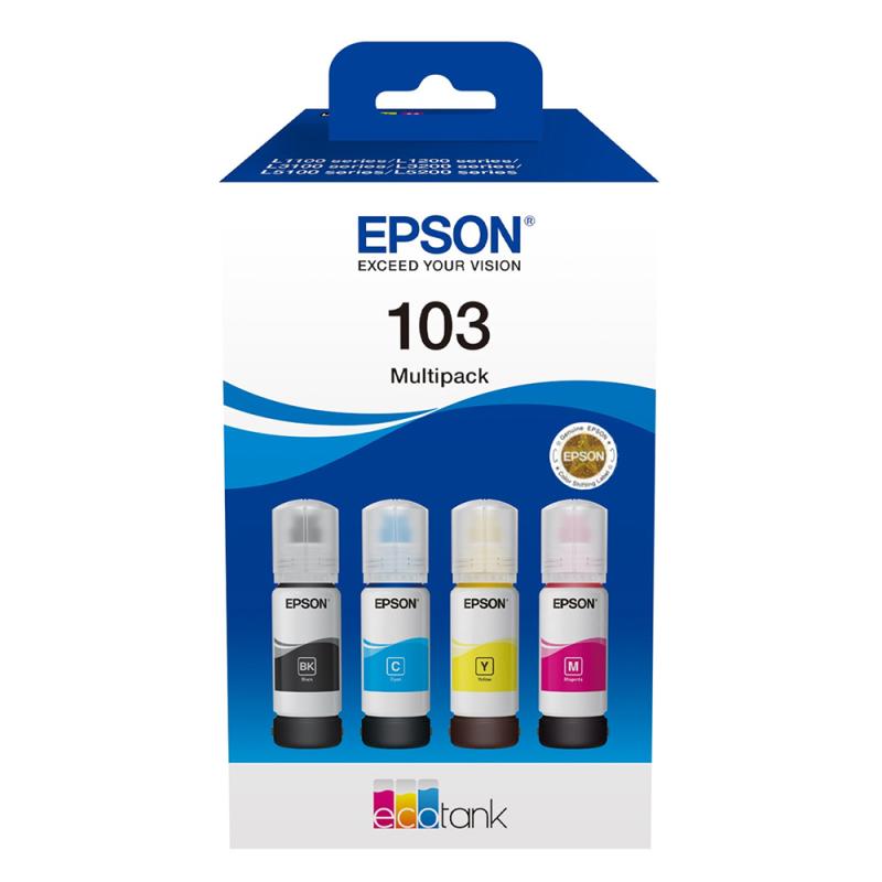 PACK ENCRE INKTEC EPSON -100ML ( NOIR/CYAN/MAGENTA/JAUNE )