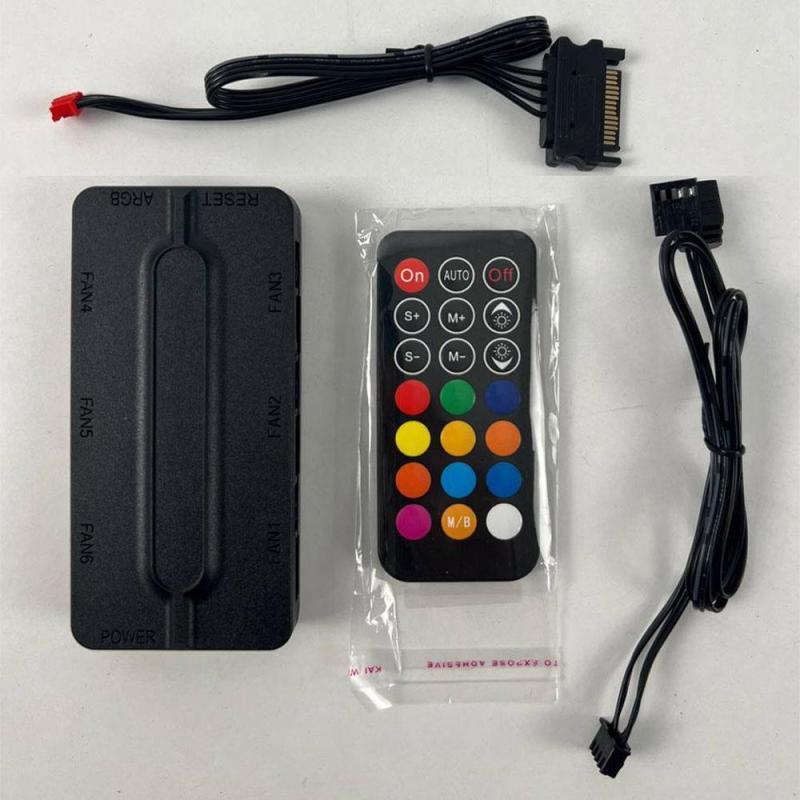 Controleur and Remote Control PWM+ARGB 3 Black