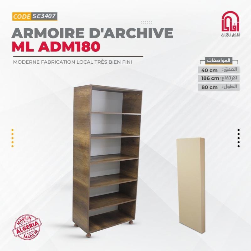 Armoire Melamine Vitrée AMV (L80/H186/P40cm)